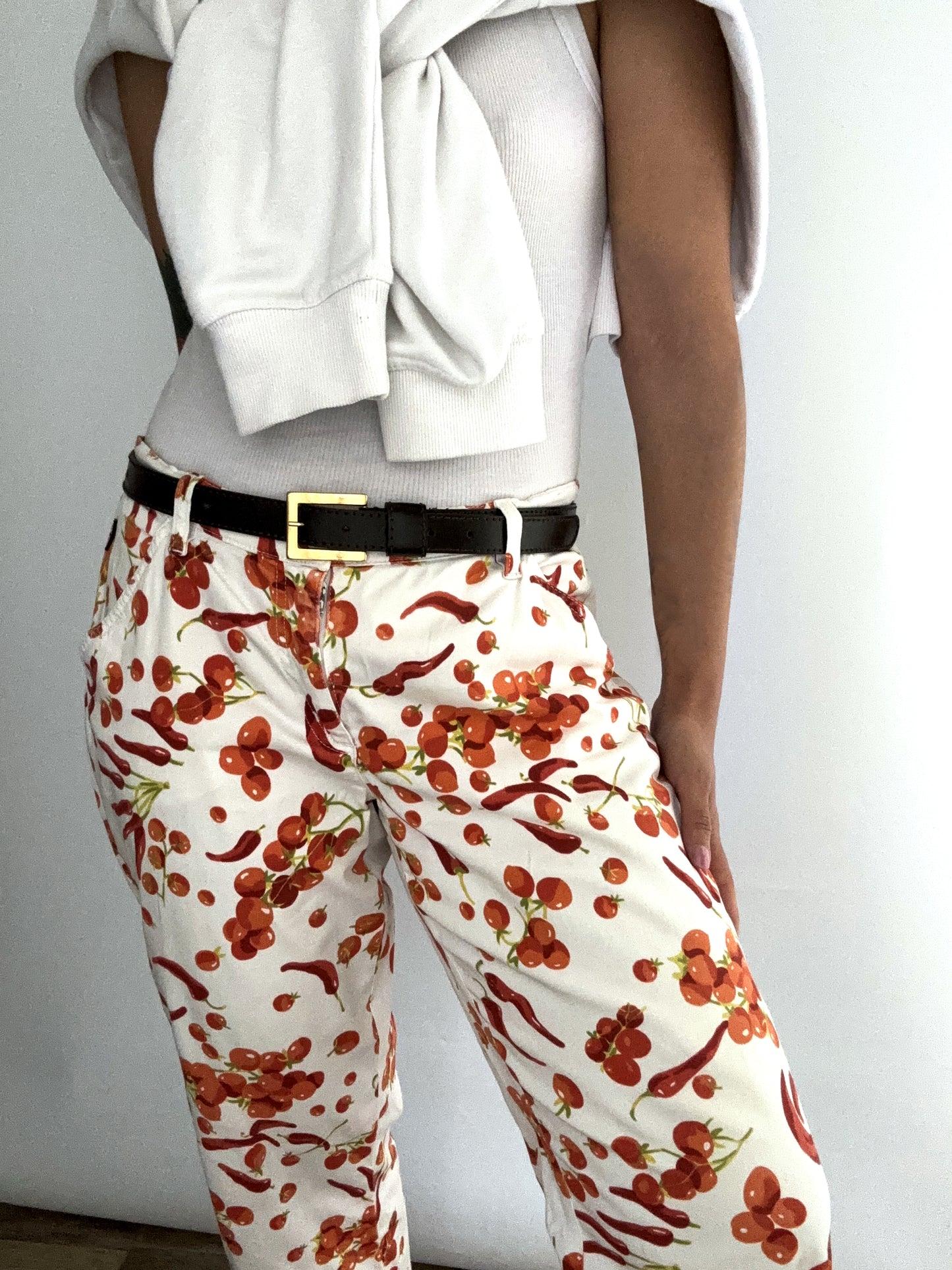 Moschino Peperoncino&Tomato print Pants