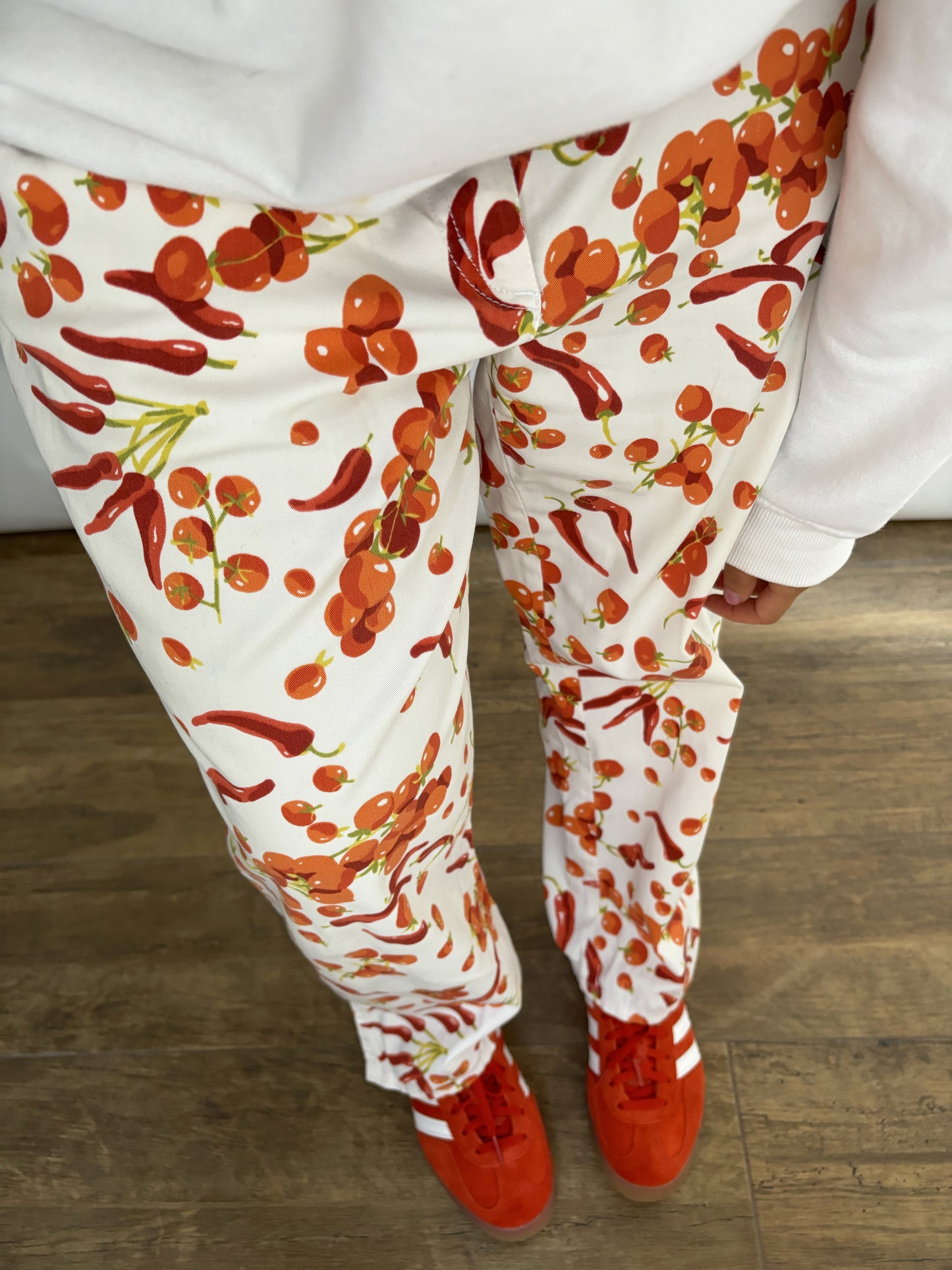 Moschino Peperoncino&Tomato print Pants
