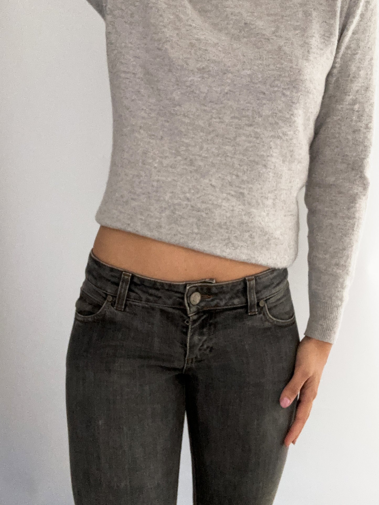 Gucci grey vintage slim fit denim