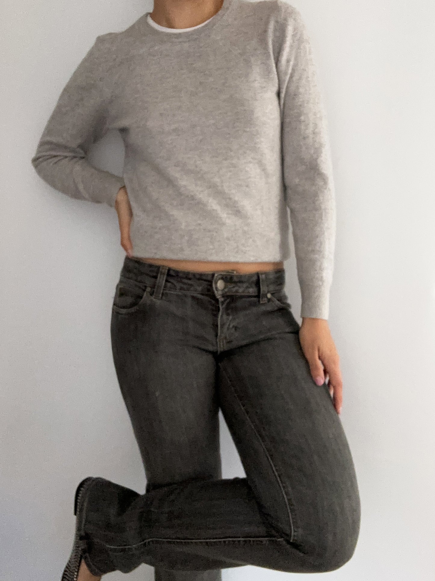 Gucci grey vintage slim fit denim