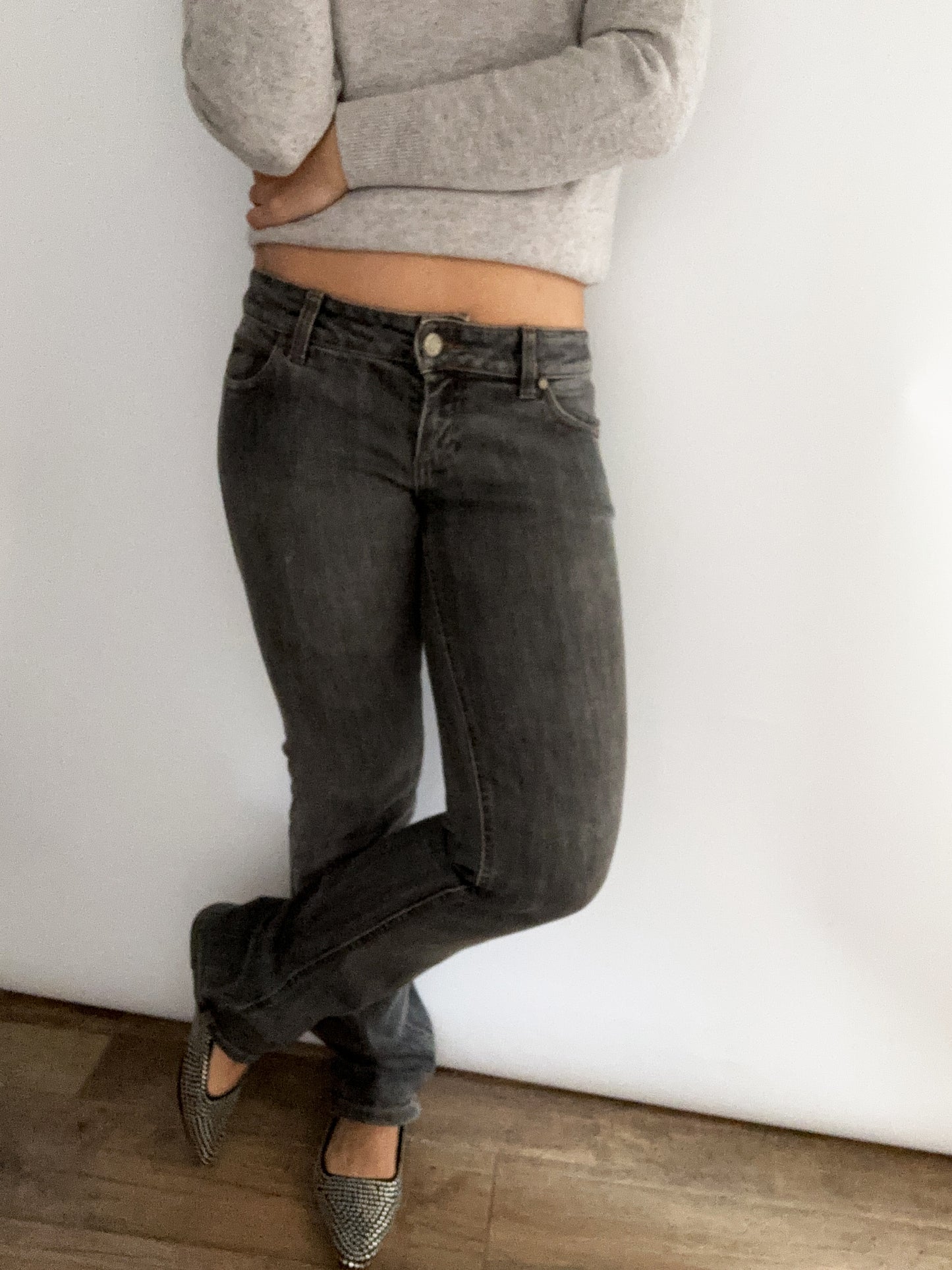 Gucci grey vintage slim fit denim