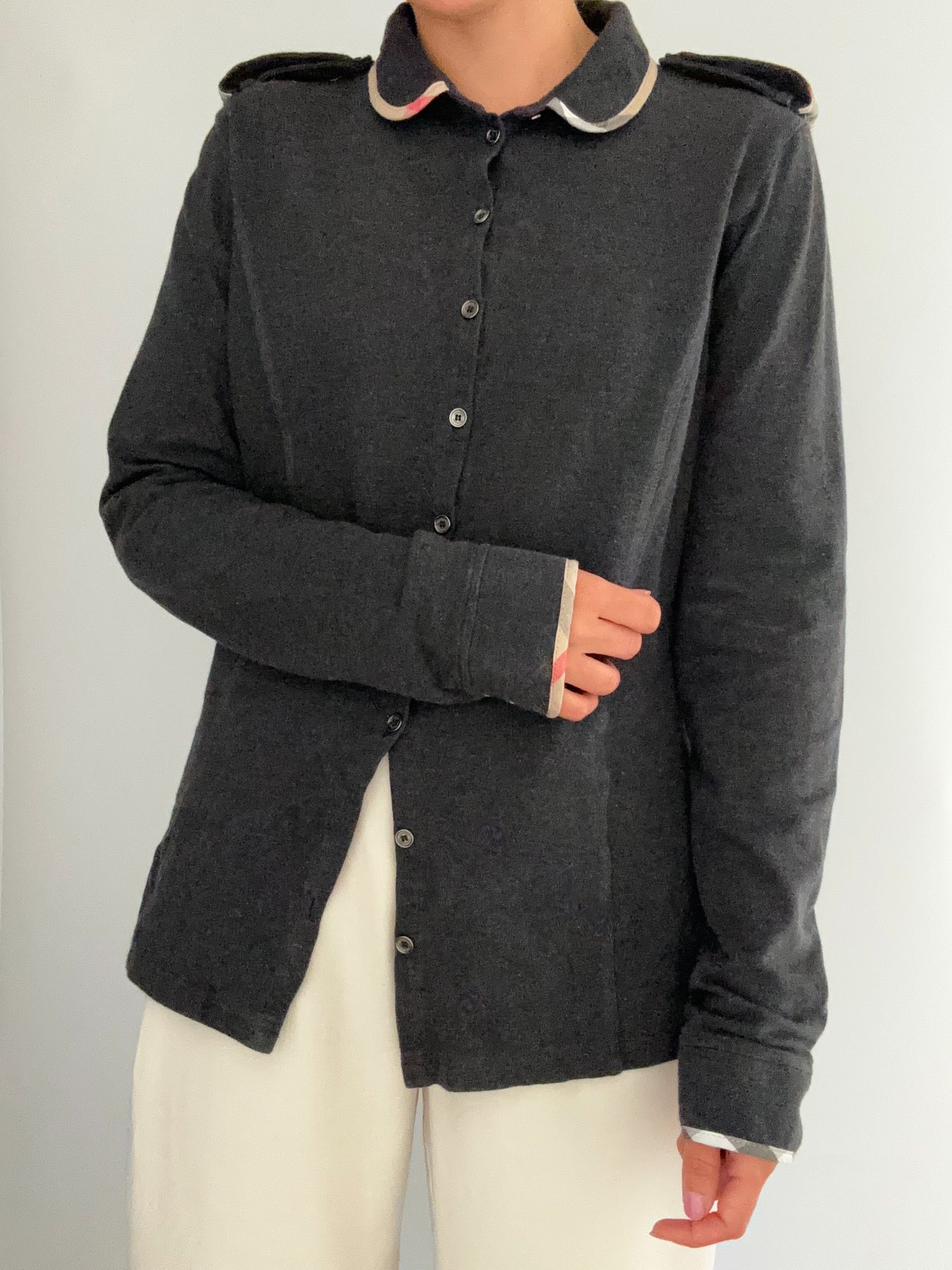 Burberry grey doll polo in cotton