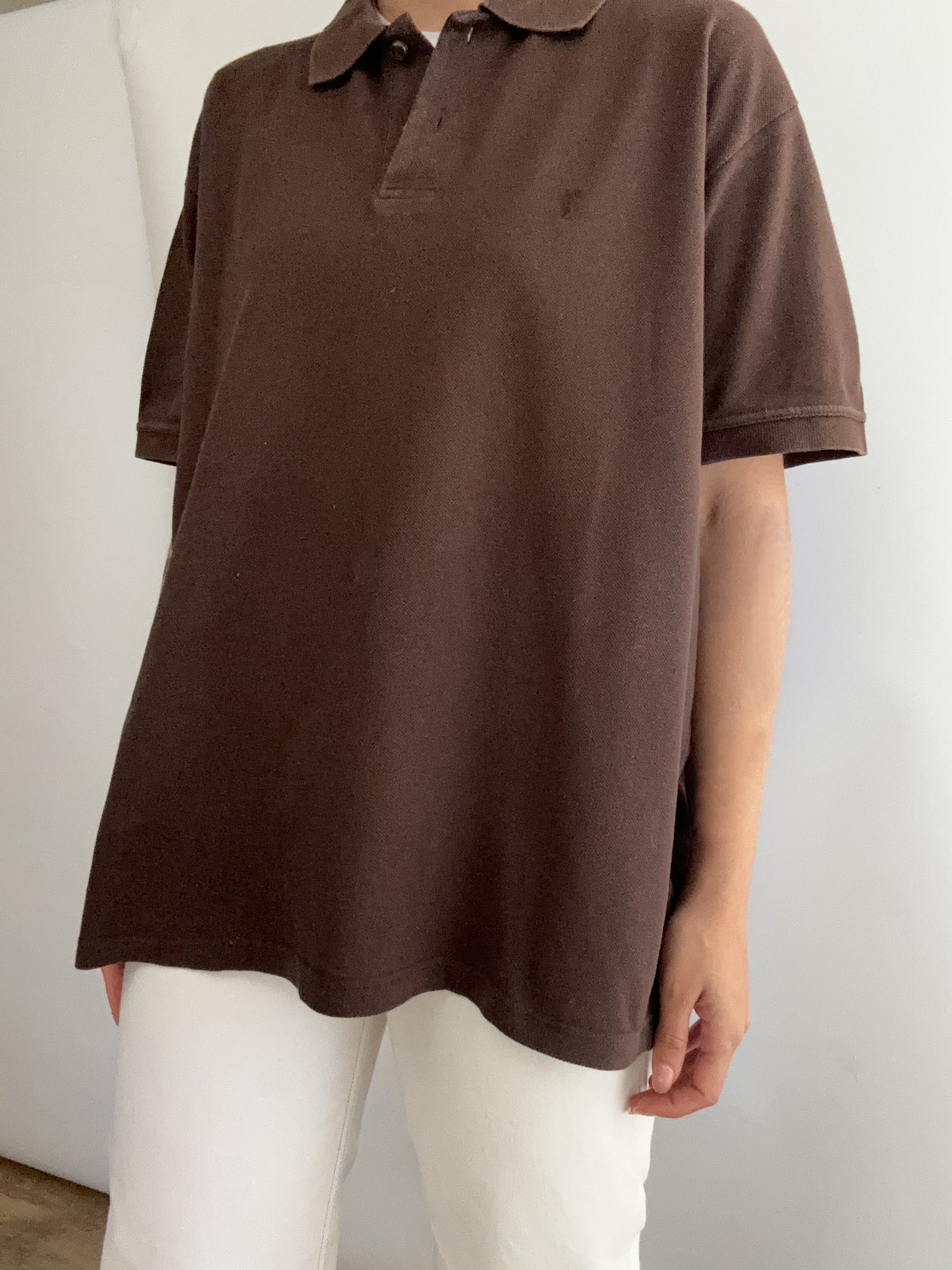Yves Saint Laurent vintage brown polo