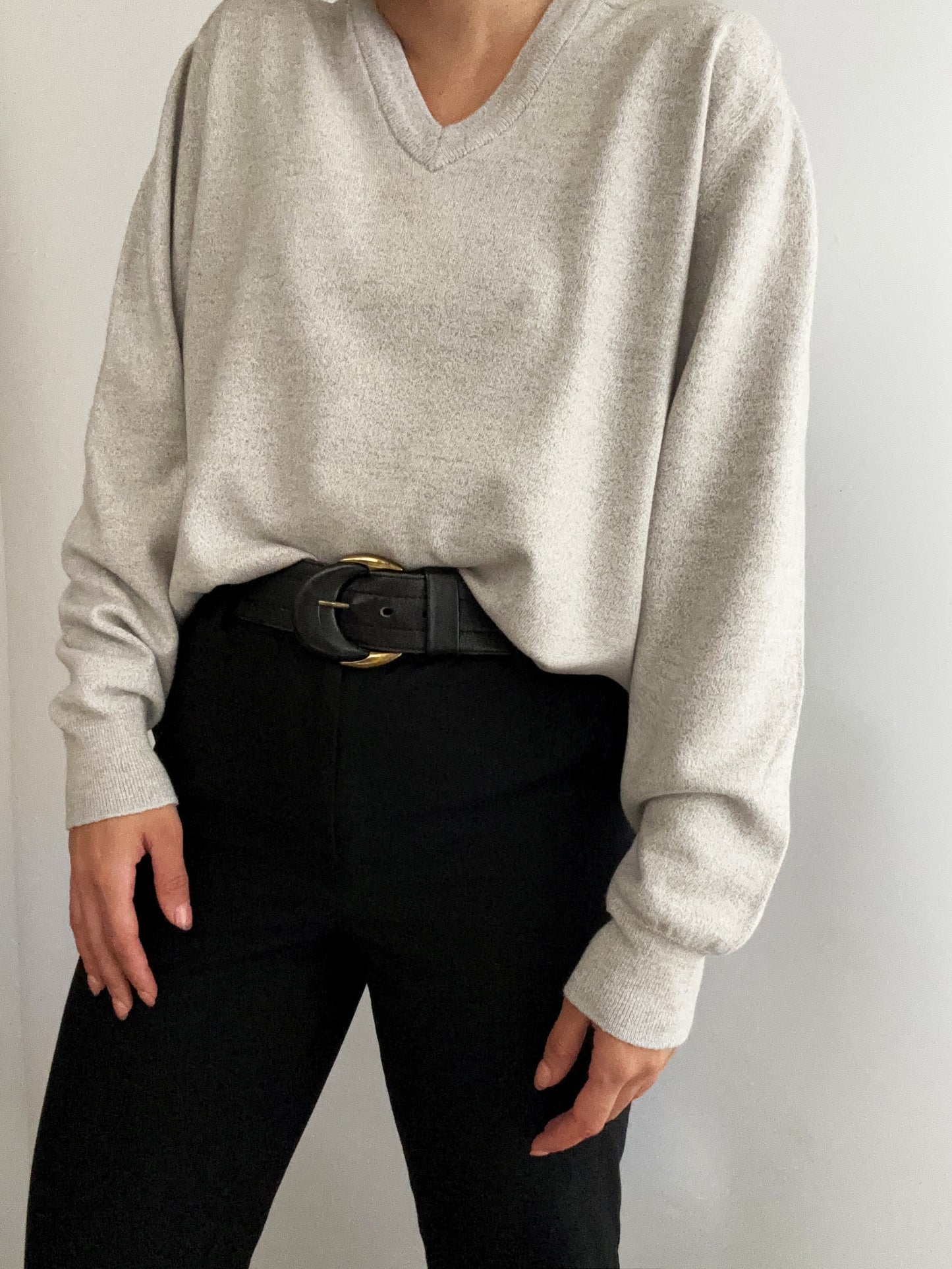 Burberry vintage grey wool pull