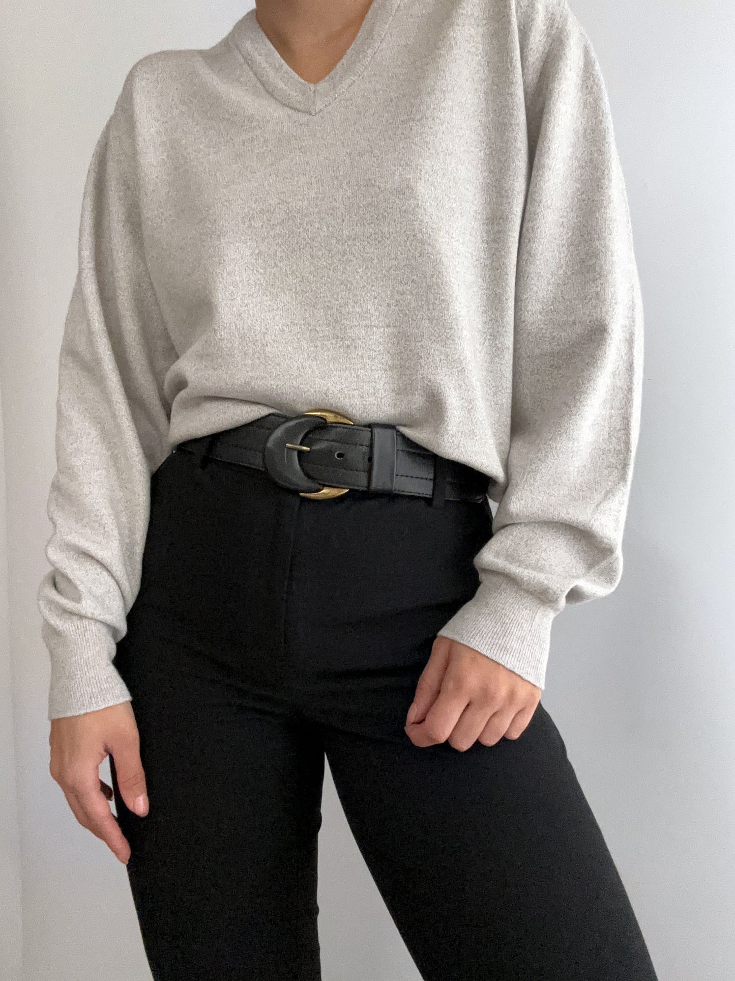 Burberry vintage grey wool pull