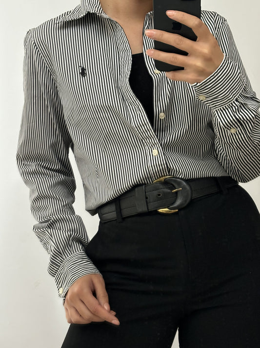 Ralph Lauren black costine cotton shirt