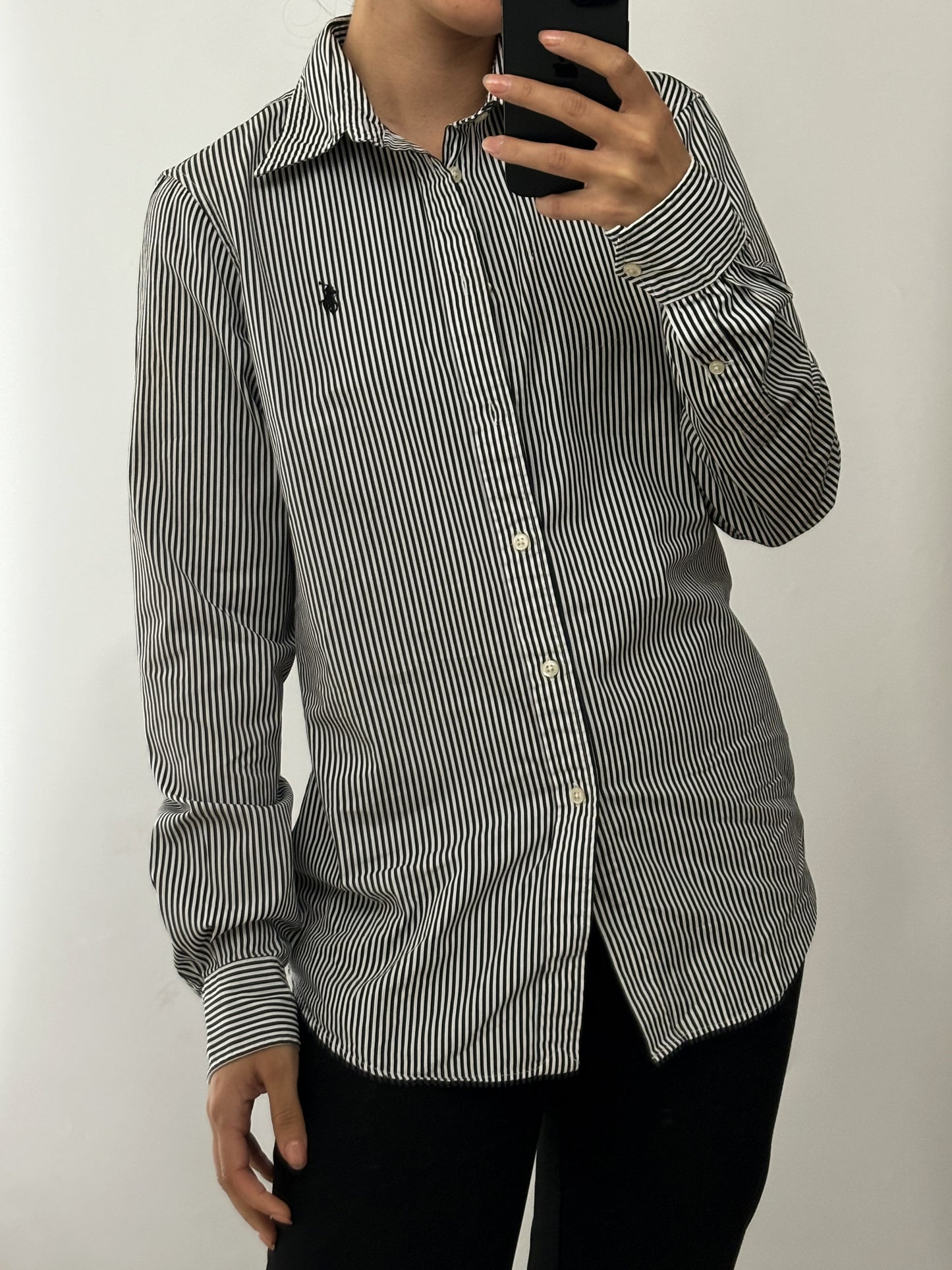 Ralph Lauren black costine cotton shirt